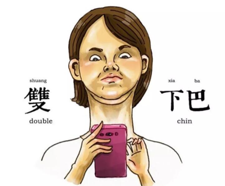 據(jù)說可以消除雙下巴的美容手法