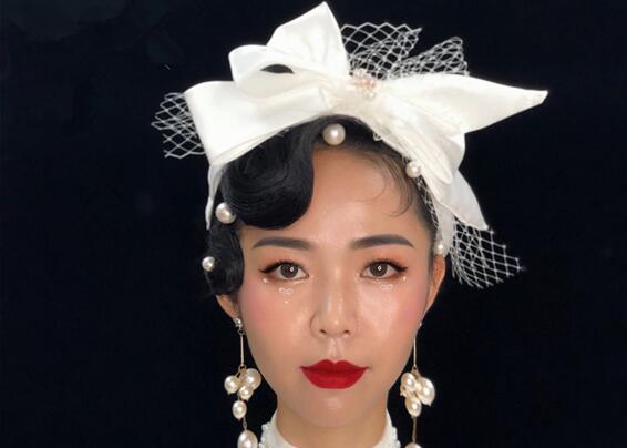 輕奢復古妝容，南寧化妝學校課堂作品