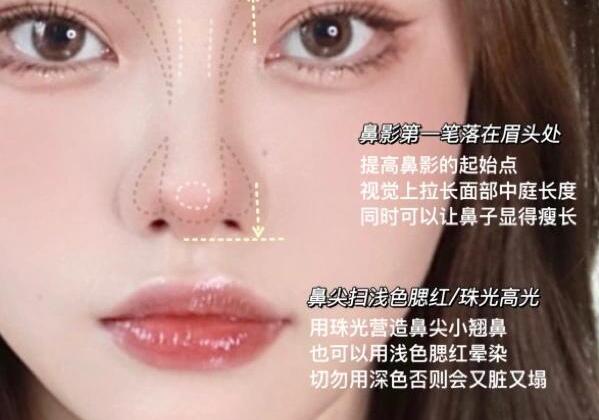 圓臉超自然修容教程，南寧化妝學(xué)校分享