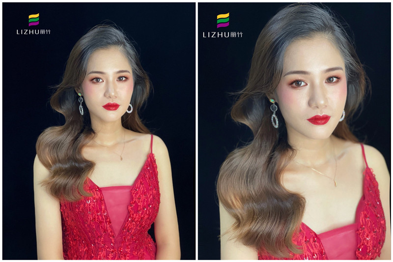 禮服造型，麗竹彩妝學(xué)校培訓(xùn)作品