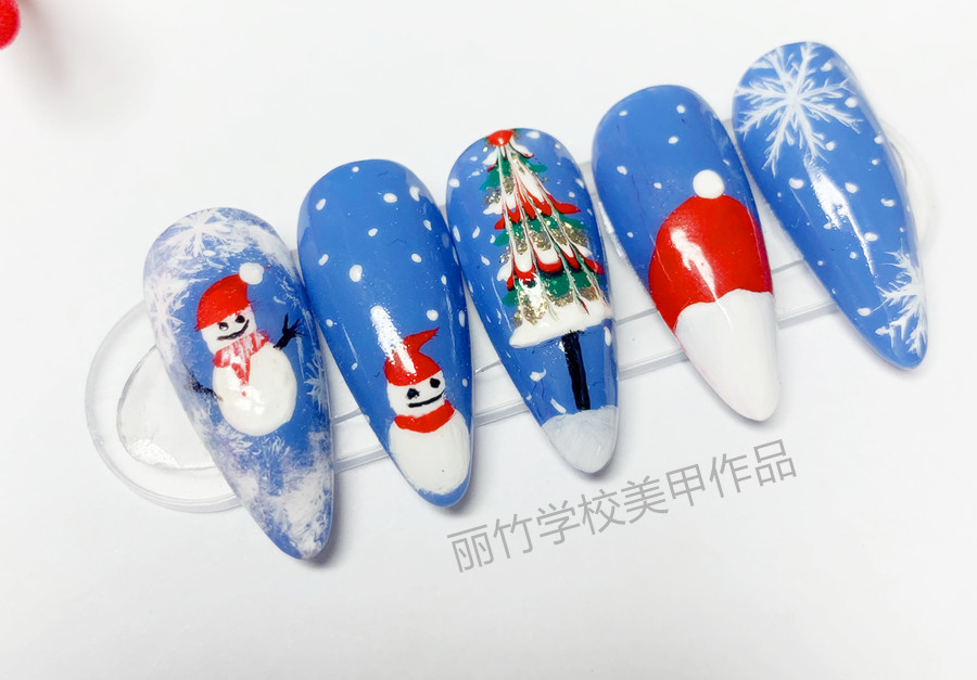 圣誕美甲 | 南寧排名前十美甲學校作品分享