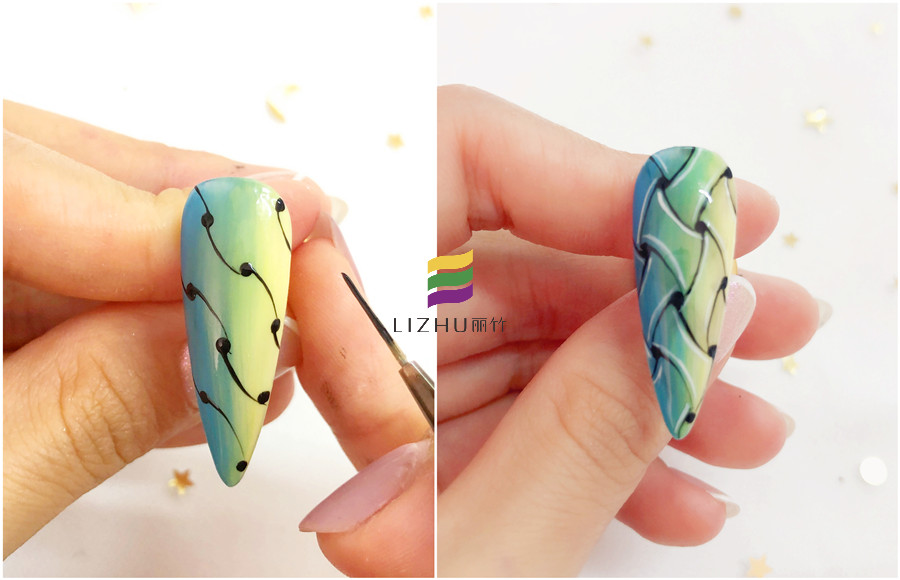 編織美甲的畫法，廣西美甲職業(yè)培訓(xùn)學(xué)校教你