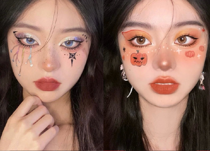 可愛(ài)萬(wàn)圣妝容圖片，南寧美妝造型學(xué)校整理分享