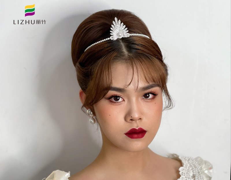 輕復古新娘造型，南寧新娘妝培訓學校作品