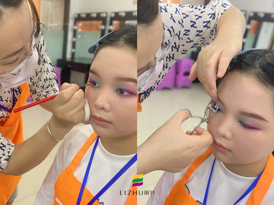 雙色眼影的畫法，南寧化學(xué)教學(xué)課件分享