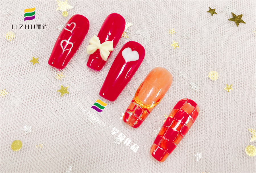 紅色婚禮美甲 、暈染液美甲、泡泡海洋風(fēng)美甲 | 廣西正規(guī)培訓(xùn)美甲