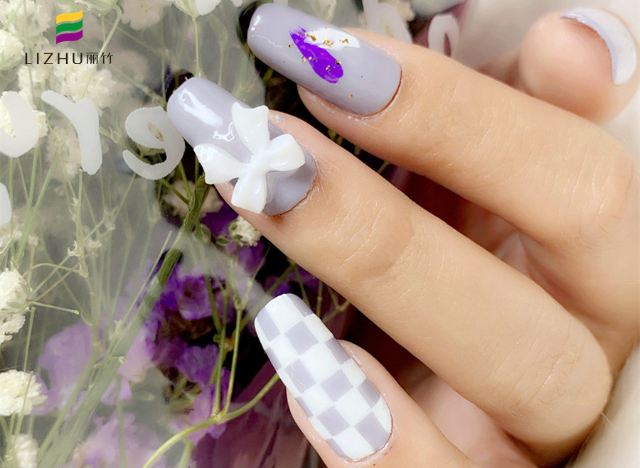 鮮花美甲，南寧美甲款式造型學校作品