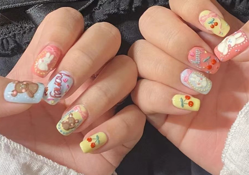 法式櫻桃美甲，南寧美甲進修造型培訓