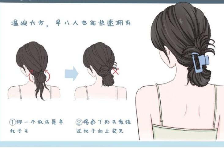 鯊魚夾發(fā)型教程，南寧扎發(fā)培訓造型課