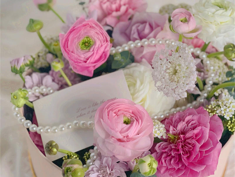 韓式玫瑰花盒制作技巧，南寧鮮花培訓(xùn)