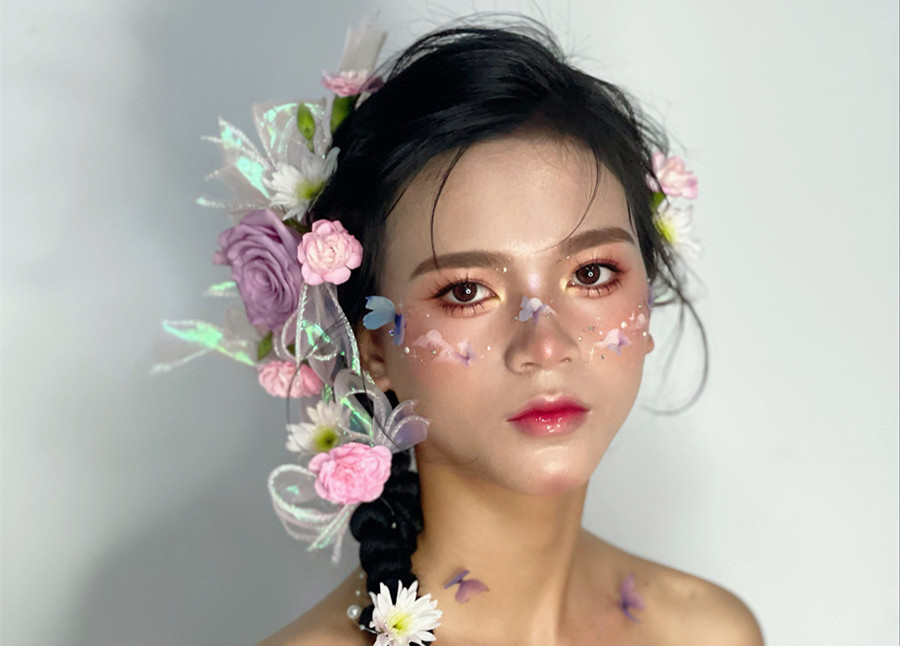 哈尼族造型，廣西影樓彩妝培訓(xùn)作品欣賞