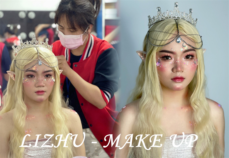 人魚精靈造型，南寧培訓(xùn)化妝寫真作品