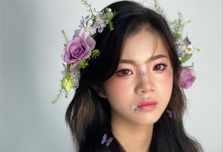 清新鮮花新娘，南寧新娘造型學(xué)校教你打造浪漫