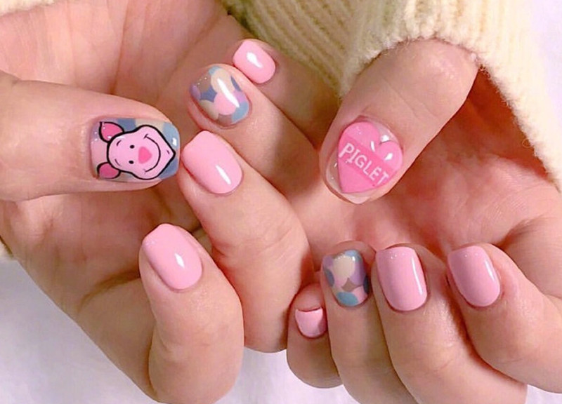 彩繪卡通美甲，南寧美甲培訓機構分享