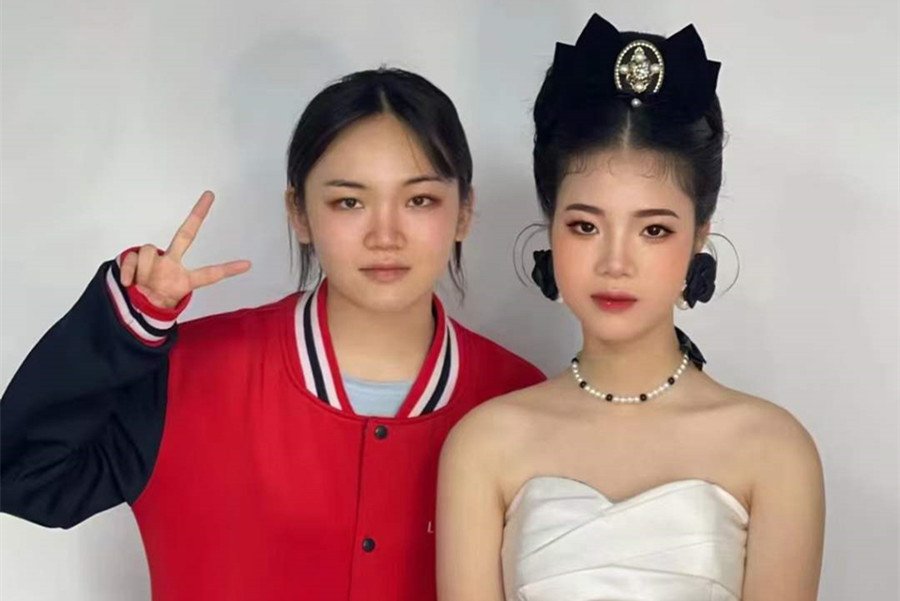 復古新娘，廣西南寧美妝學校學員作品
