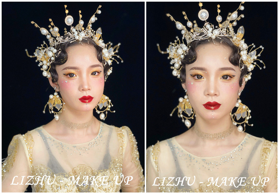 高奢妝容造型，廣西彩妝創(chuàng)意培訓(xùn)學(xué)校作品