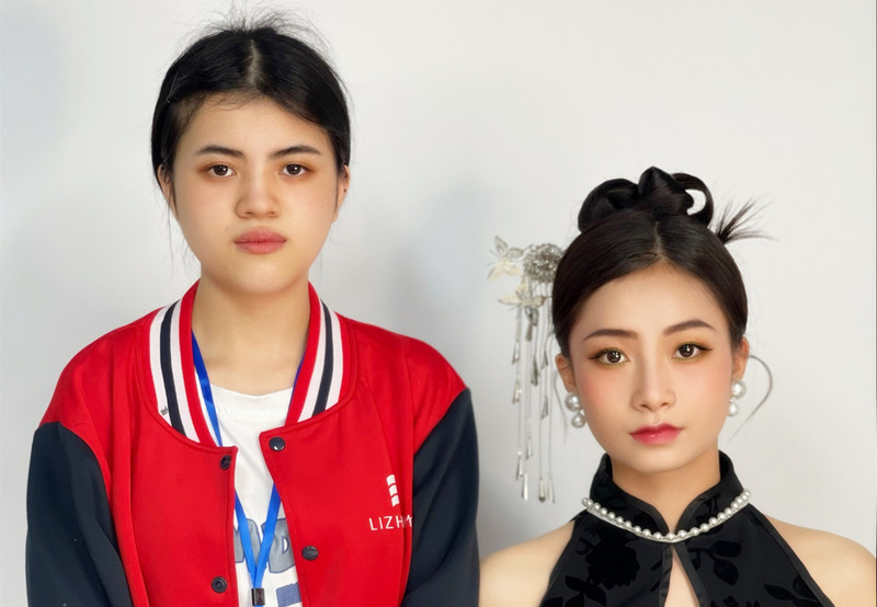 新中式造型，南寧化妝學(xué)校學(xué)員畢業(yè)作品