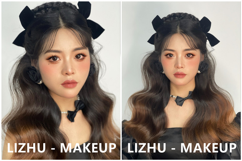 晚禮服造型，南寧培訓化妝師作品