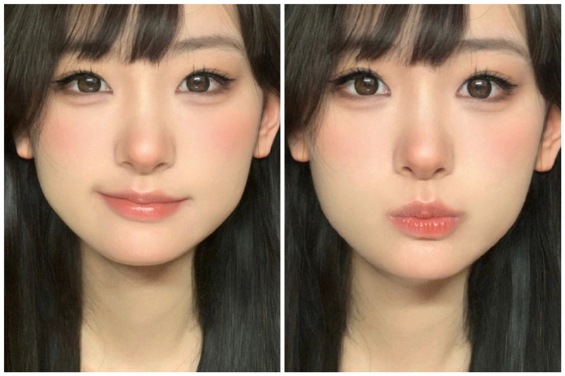 適合圓臉的古早妝，南寧美妝培訓教程