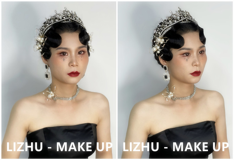 復(fù)古手推波造型，廣西新娘寫真培訓(xùn)