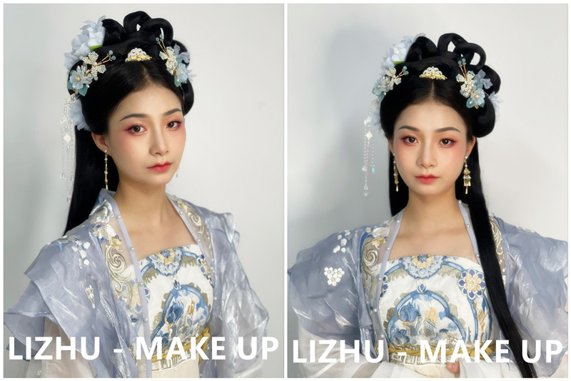 古代漢服造型，?南寧彩妝寫(xiě)真培訓(xùn)作品