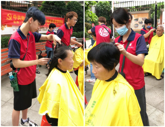 南寧小區(qū)公益美發(fā)，南寧美容美發(fā)學(xué)校進行時