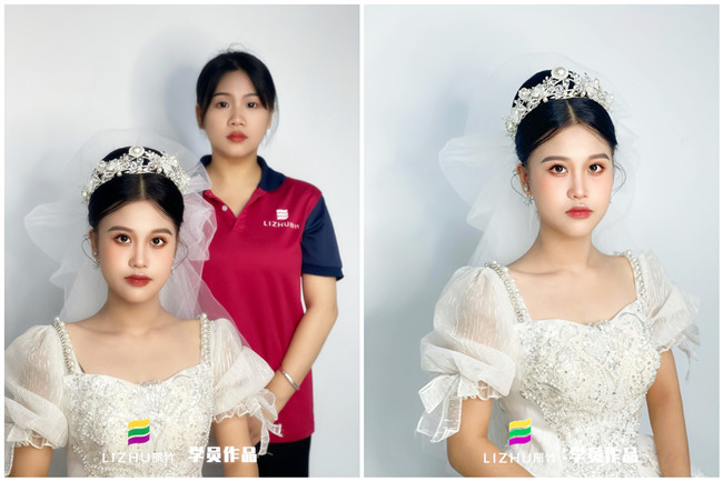 婚禮新娘造型，南寧新娘彩妝作品