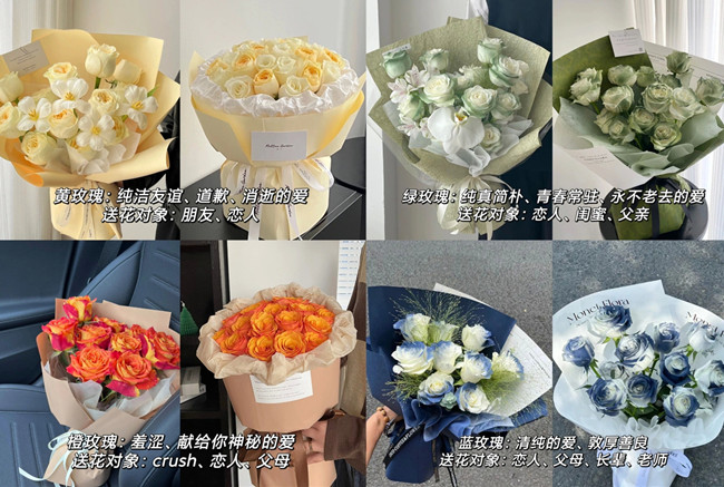 不同顏色的玫瑰代表的寓意，南寧學(xué)花藝插花