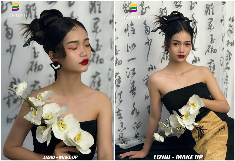 新中式國風造型，南寧人物寫真化妝學校作品