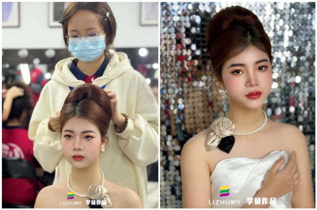 復(fù)古新娘造型，零基礎(chǔ)學(xué)彩妝造型作品 