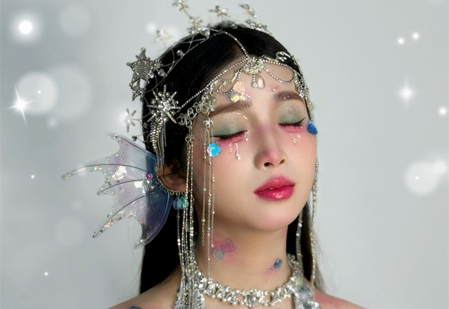 人魚公主造型，?南寧影樓化妝造型作品