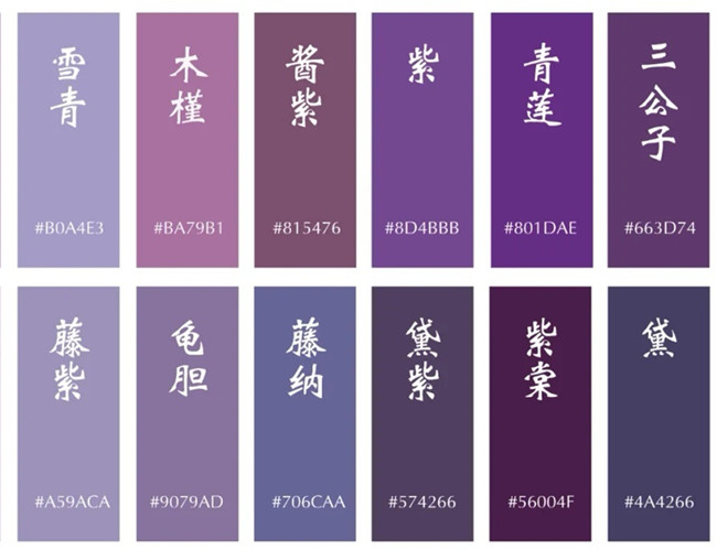 南寧美業(yè)職業(yè)培訓學校：紫色系的配色組合