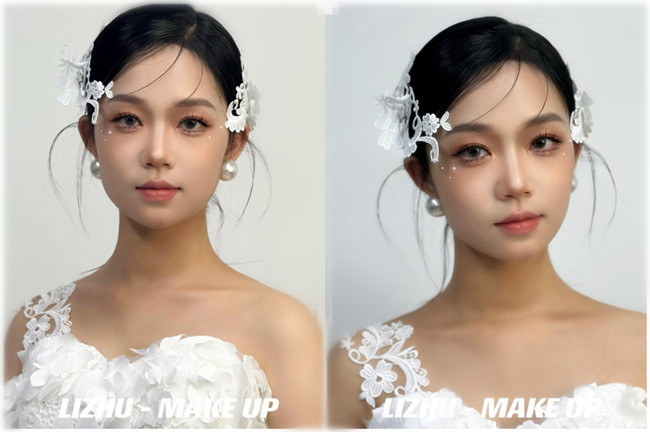小眾蕾絲新娘， 南寧培訓(xùn)化妝師作品