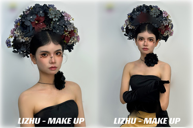 新中式簪花造型，用作品告訴你南寧化妝培訓(xùn)哪家實(shí)力強(qiáng)