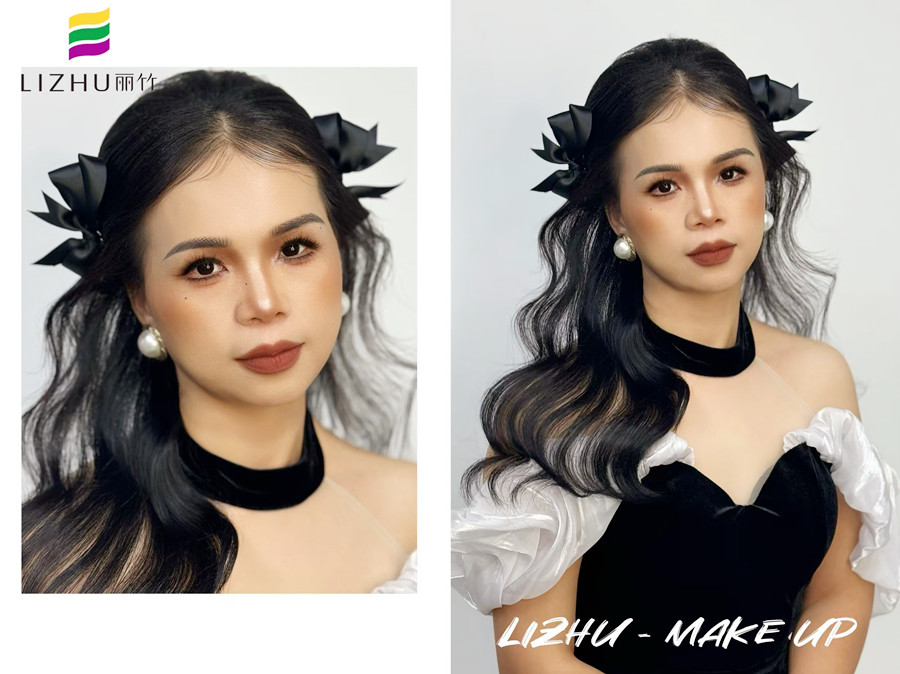 甜美輕泰造型，廣西造型寫真化妝課程作品