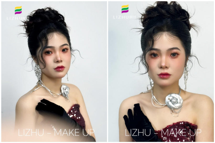  千金禮服造型，廣西學彩妝造型影樓作品