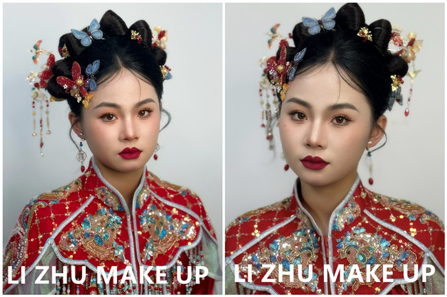 國風(fēng)秀禾造型，廣西影樓新娘寫真作品