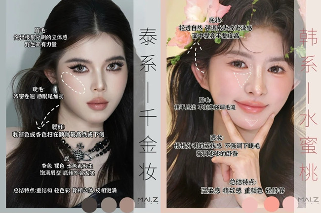 不同妝容解析，南寧專業(yè)化妝培訓(xùn)