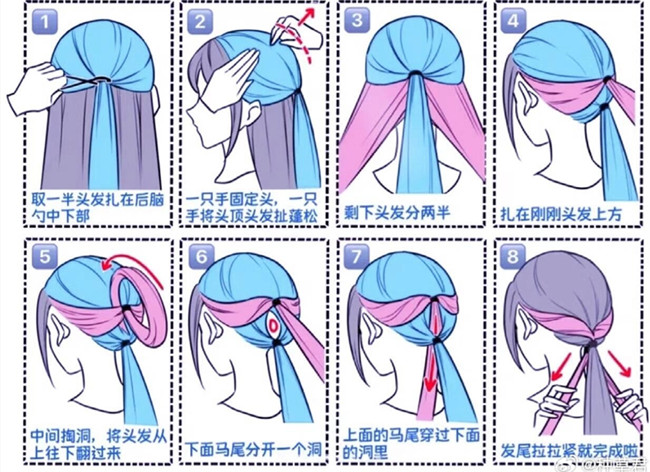 南寧化妝發(fā)型：奶乖低馬尾教程