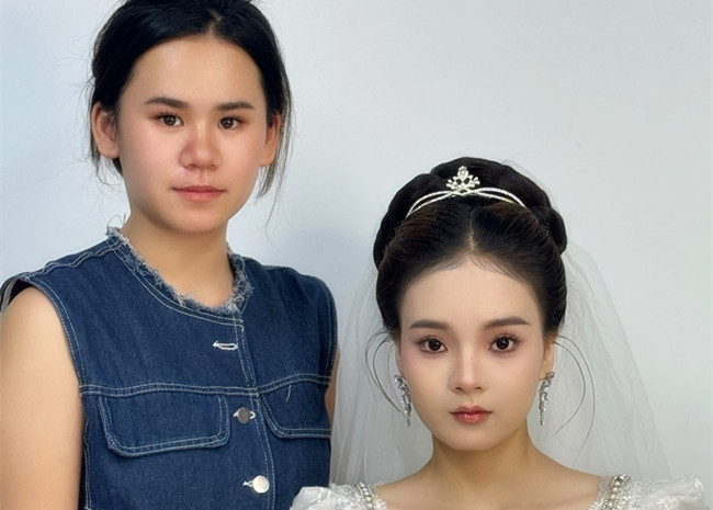 新娘造型，廣西影樓化妝培訓(xùn)學(xué)員作品