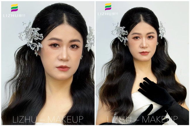 半披新娘造型，廣西教化妝